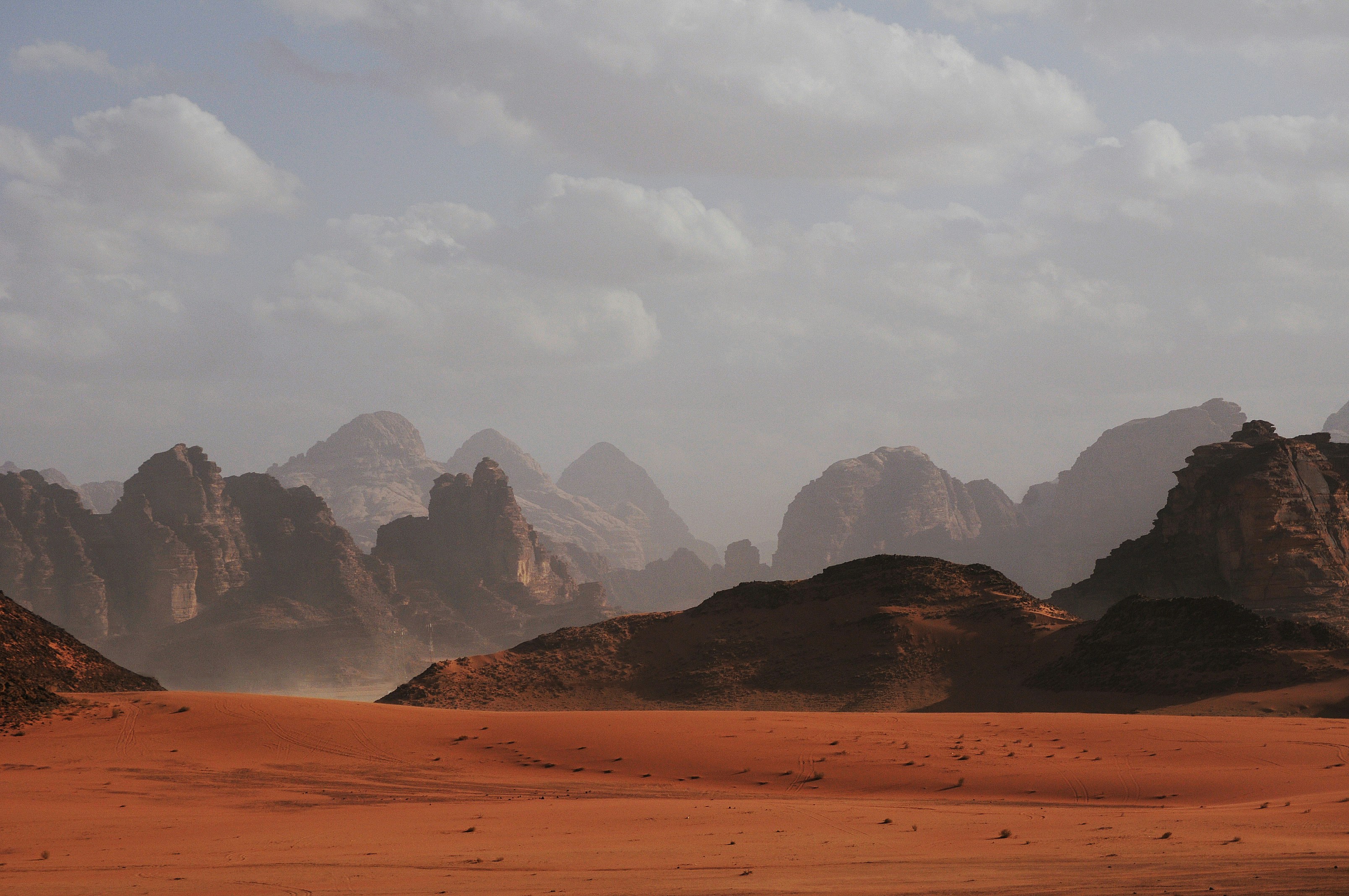 martian mountain landscape