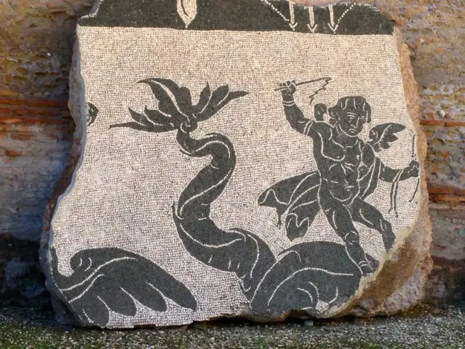 Mosaic fragments, Baths of Caracalla (Rome, Italy)