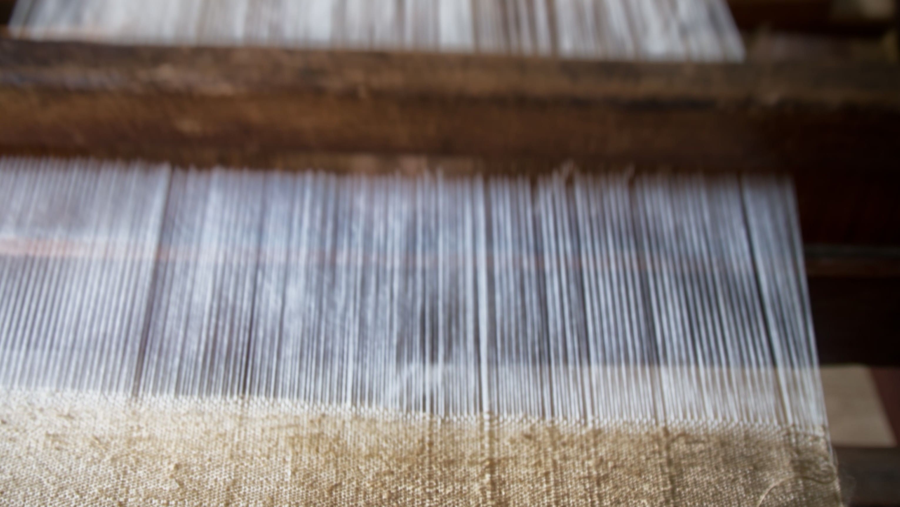 weaving project on loom