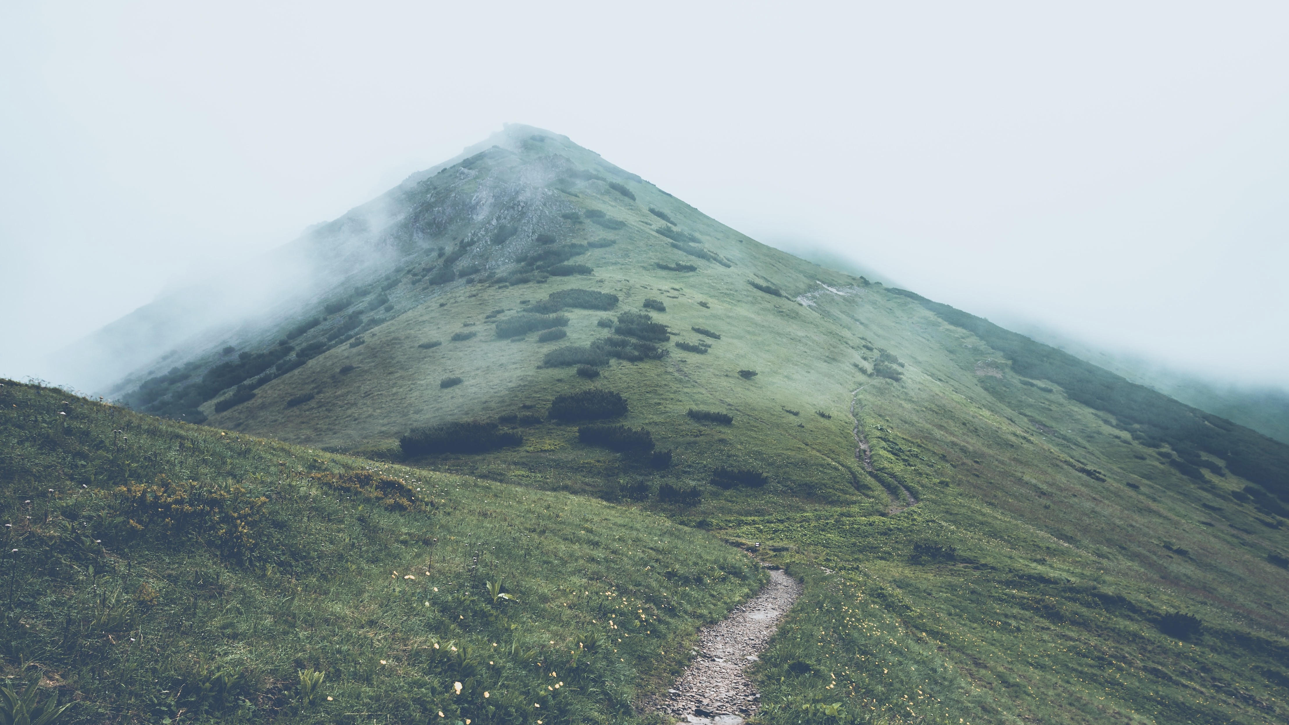 path through mountainside