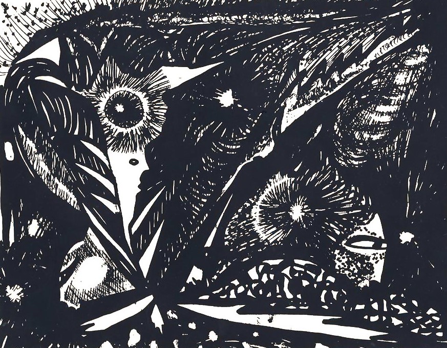 black and white sketch