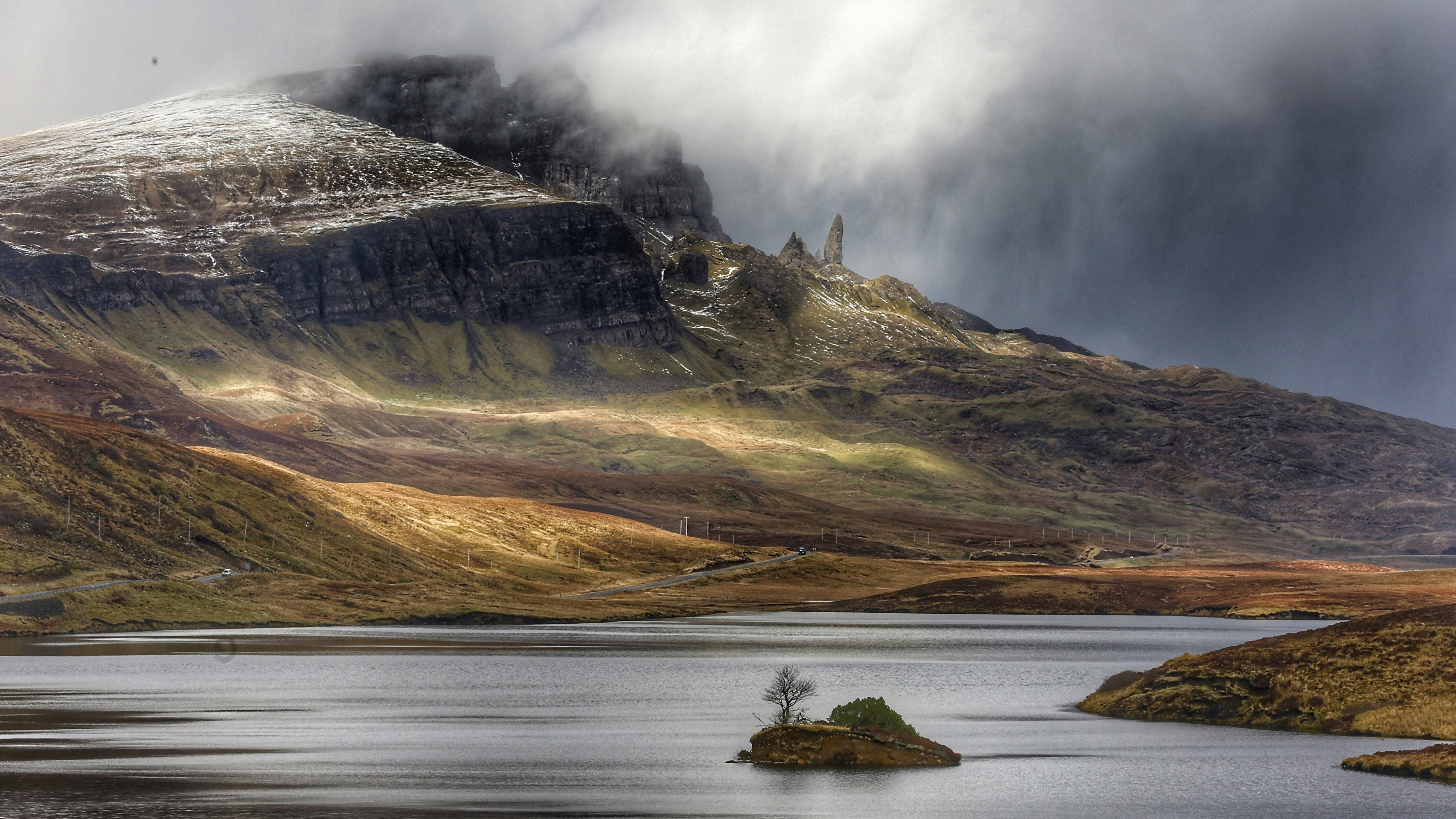 misty scottish highland