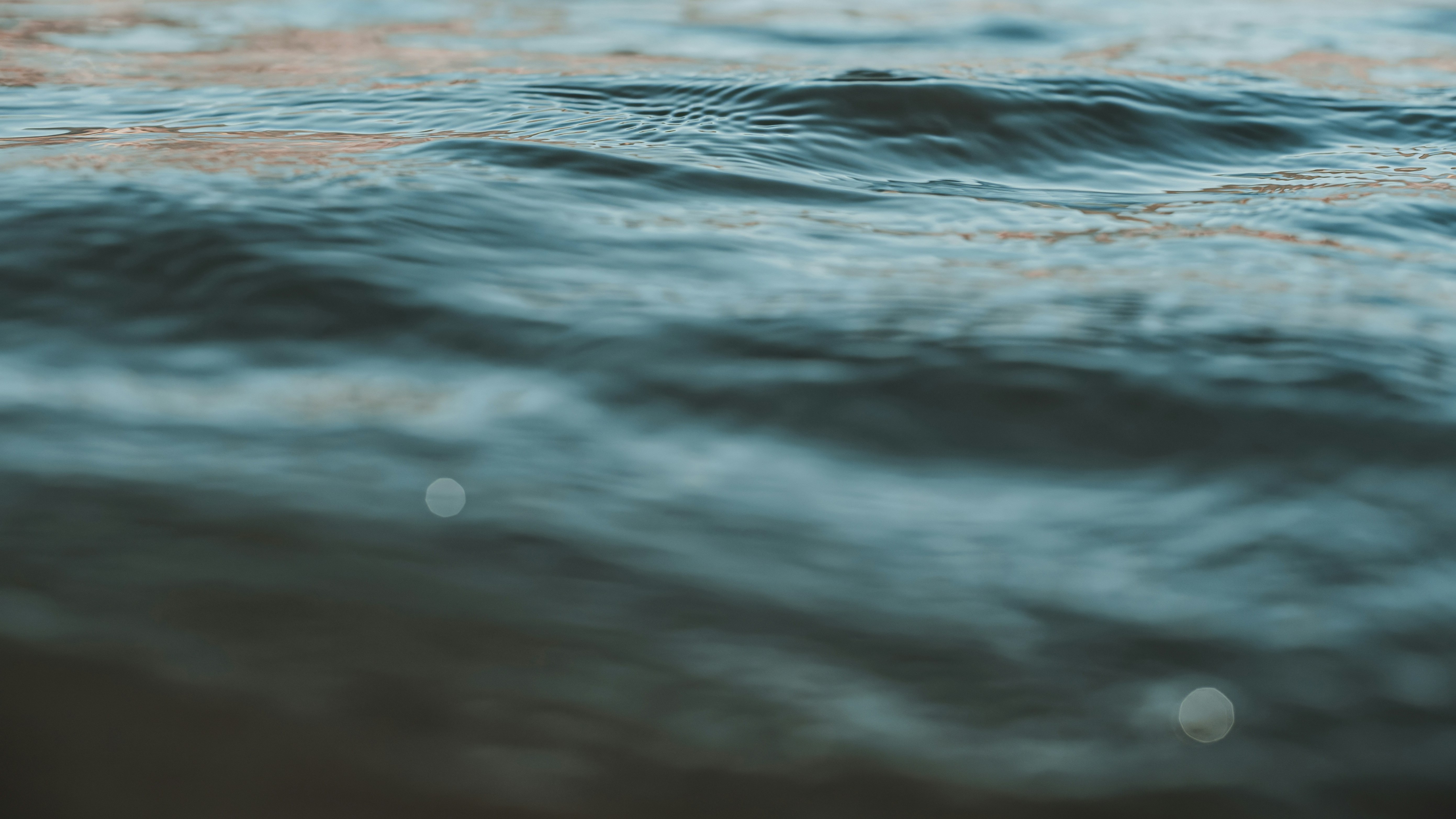 blue rippling waters